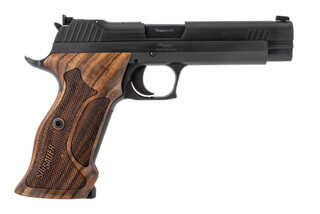 SIG Sauer P210 Target 9mm pistol features a 5 inch barrel
